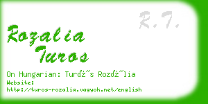 rozalia turos business card